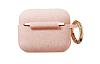 Фото — Чехол для наушников GUESS с кольцом для AirPods Pro, светло-розовый